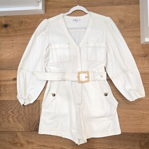 Sam Edelman Cream Belted Women's Jacket
